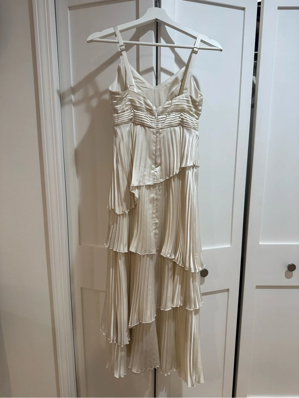 Abercrombie & Fitch Giselle Pleated Tiered Maxi Dress XSP